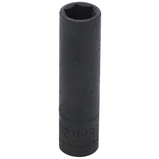 [6511H] Dado de impacto largo cuadro de 1/4", 6 puntas, en pulgadas, 11/32" Urrea