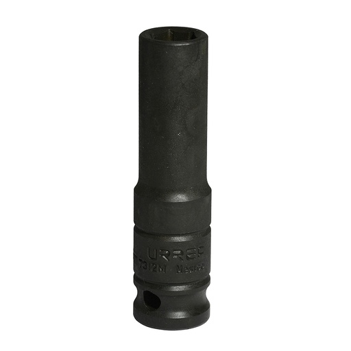 [7312M] Dado de impacto largo cuadro de 1/2", 6 puntas, métrico, 12 mm Urrea