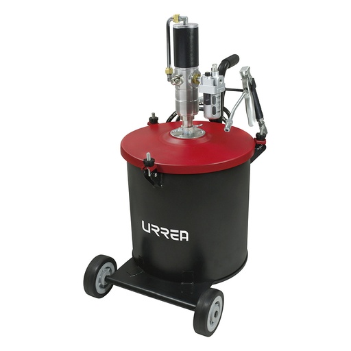 [23629] Inyector de grasa con cubeta neumático de 30 kg, 7,500 PSI Urrea