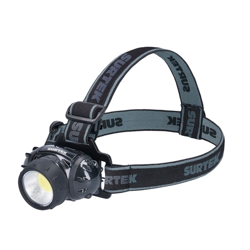 [135905] Linterna de LED para cabeza a baterías 3 pilas "AAA" de 100 lm Surtek