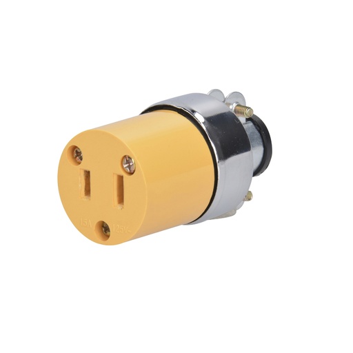 [COB01] Contacto blindado polarizado, color amarillo Surtek