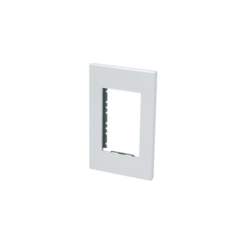 [P603B] Placa 1 módulo 1/1, línea Premium, color blanco Surtek