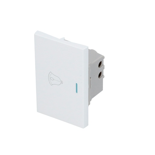 [P604B] Interruptor para timbre 1/1, línea Premium, color blanco Surtek