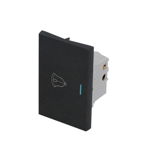 [P604N] Interruptor para timbre 1/1, línea Premium, color negro Surtek