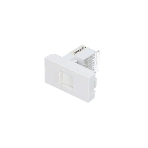 [P615B] Toma para teléfono 1/3, línea Premium, color blanco Surtek