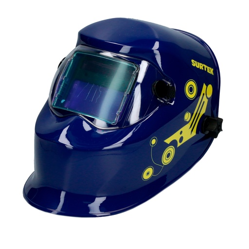 [CSS01] Careta electrónica para soldar con panel solar, alarma de batería baja Surtek