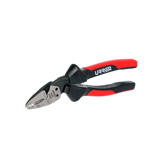 [207PE] Pinza para electricista con mango bimaterial ergonómica con ángulo de 25° de 7" Urrea