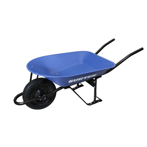 [CAT40X] Carretilla reforzada con bastidor metálico 4 Ft3 llanta imponchable de poliuretano Surtek