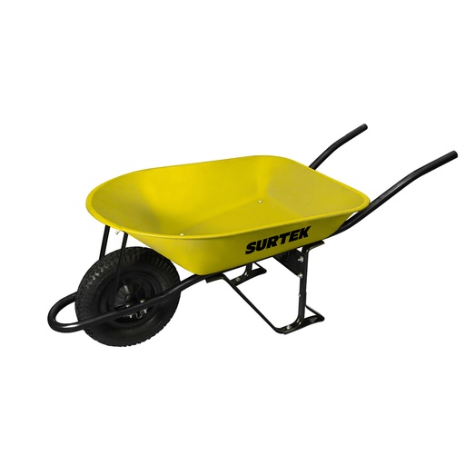 [CAT45X] Carretilla reforzada con bastidor metálico 4.5 Ft3 llanta imponchable de poliuretano Surtek