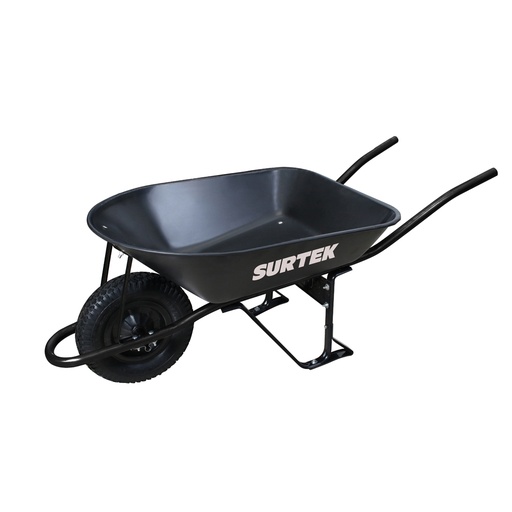[CAT55X] Carretilla reforzada con bastidor metálico 5.5 Ft3 llanta imponchable de poliuretano Surtek