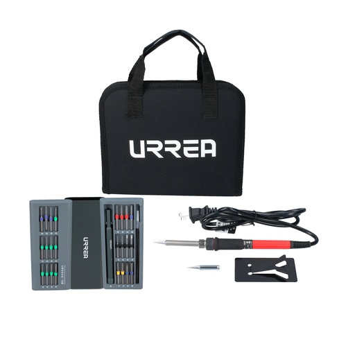 [JRE2] Juego combinado de herramienta para reparación eléctrica, 28 pz en estuche multiusos Urrea