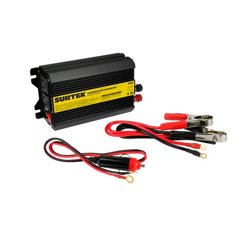[IC6400] Inversor de corriente 12 V DC - 120 V AC, 400 W Surtek
