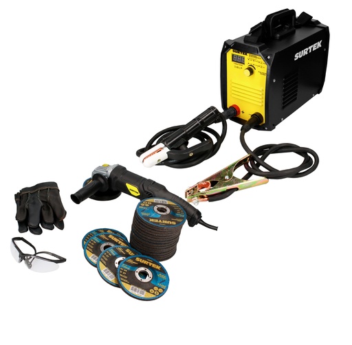 [JSE24] Juego de soldadora y esmeriladora con accesorios, 24 piezas Surtek