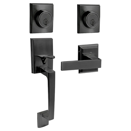 [16GA] Gatillo rectangular sólido para entrada función sencilla, negro, visual Lock