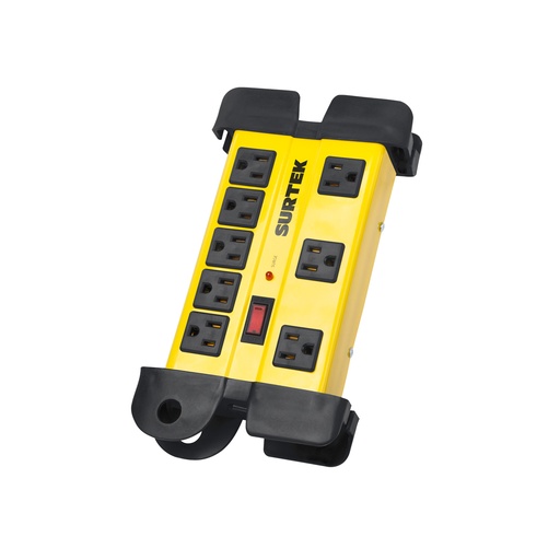 [SP8] Supresor de picos 8 entradas cable 1200 J, 90 cm Surtek