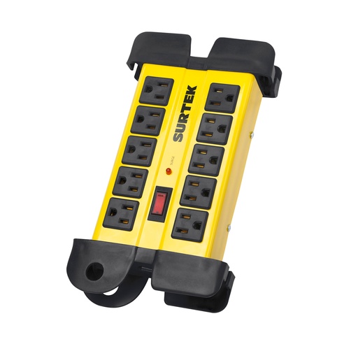 [SP10] Supresor de picos 10 entradas cable 1200 J, 90 cm Surtek