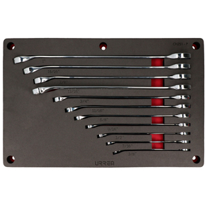 [CH251P] Juego de llaves combinadas pulido espejo extra largas enpulgadas 11 piezas, CH251P-C Urrea