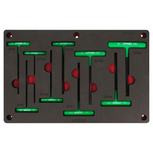[CH276P] Juego de llaves hexagonales tipo "T" Torx 9 piezas, CH276P-C Urrea
