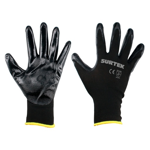 [GNNC] Guantes de nailon con recubrimiento de nitrilo CH Surtek