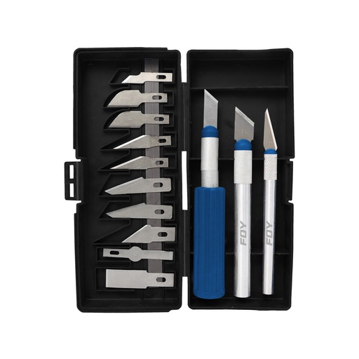 [JEX13] Juego de exactos con mango de aluminio, 13 piezas Foy