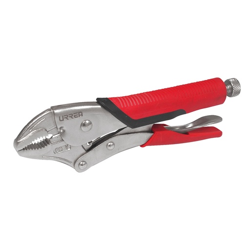 [PCUB7] Pinza de presión con mango bimaterial de 7" quijada curva Urrea