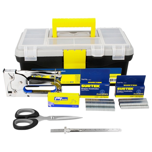 [JHF8] Juego combinado de herramienta 8 piezas, con caja plástica Foy