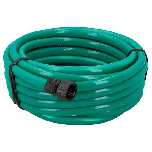 [MT10PF] Manguera para jardín tramada con conector plástico 1/2", 10 m Foy