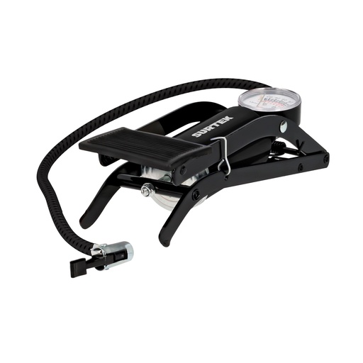 [BAIP1] Bomba de aire de pedal con un cilindro con manómetro 9" Surtek
