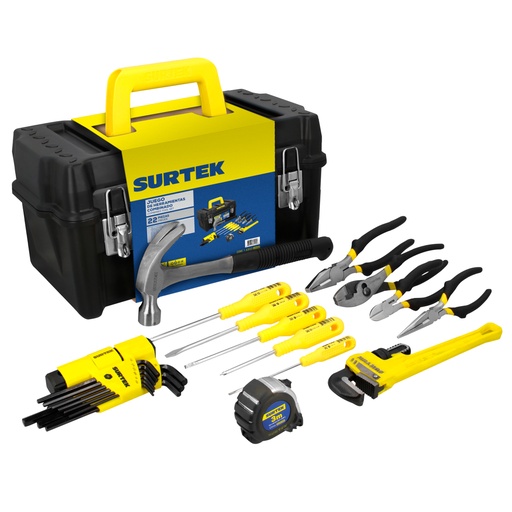 [JH22] Juego combinado de herramienta 22 piezas, con caja plástica Surtek