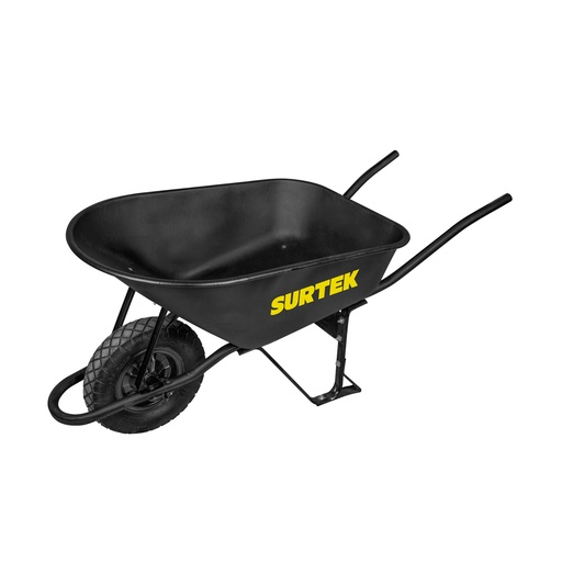 [CAT80X] Carretilla reforzada con bastidor metálico 8 Ft3 llanta imponchable de poliuretano Surtek