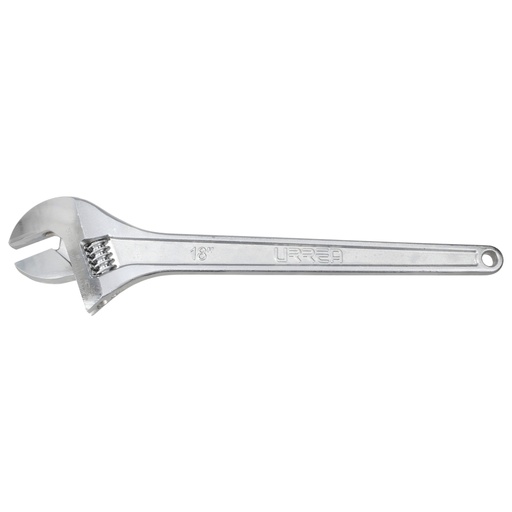 [718I] Llave ajustable cromada 18" Urrea