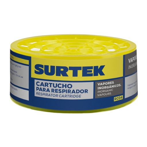 [RC04] Cartucho para respirador con protección para vapores inorgánicos Surtek