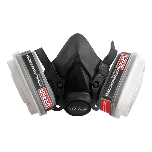 [USR12] Mascarilla respirador media cara 2 filtros Urrea