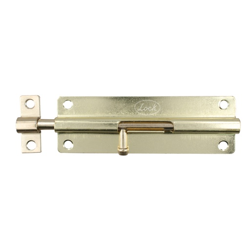[PABL6] Pasador de sobreponer tipo barril acabado latón brillante, 6 cm Lock