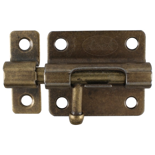 [PABA8] Pasador de sobreponer tipo barril acabado latón antiguo, 8 cm Lock