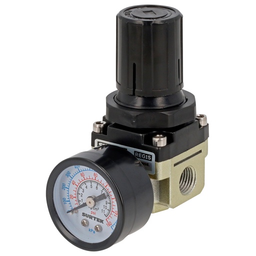 [REG15] Regulador de aire con manómetro 150PSI Surtek
