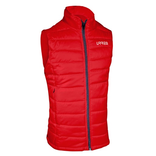 [CHA203S] Chaleco capitonado para dama color rojo talla CH Urrea