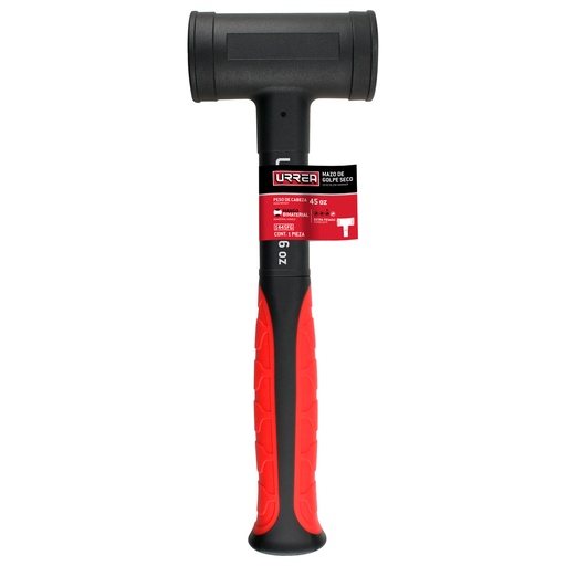 [1426FG] Mazo de golpe seco tapas fijas con mango Rubber grip de 10-1/8", 26 oz Urrea