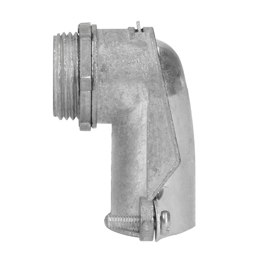 [CTF12C] Conector curvo metálico para tubo flexible 1/2" Surtek