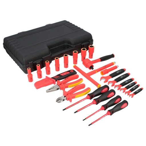 [JE23V] Juego combinado de herramientas para electricista, 23 piezas Urrea
