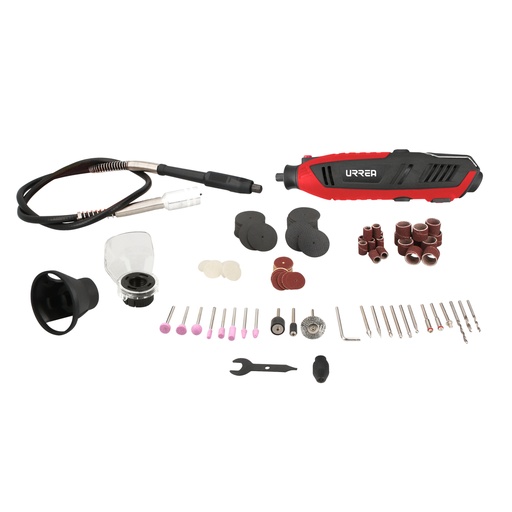 [MTU818] Juego de moto tool eléctrico 1/8" 200 W, 175 piezas. Urrea