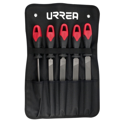 [UFJB5] Juego de limas combinadas con mango bimaterial, 5 piezas Urrea