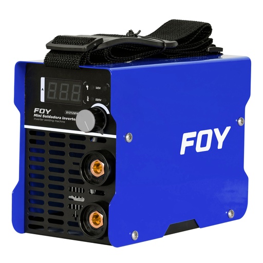 [SI312BV] Mini soldadora inverter para electrodos bi voltaje 110-220 V, 120 A Foy