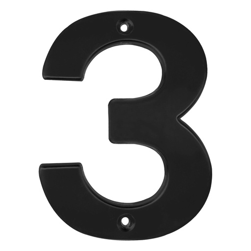 [L63N] Número 3 bold 4" negro Lock