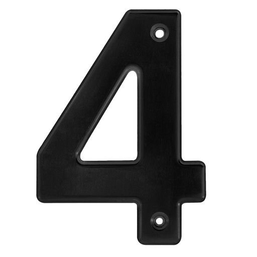 [L64N] Número 4 bold 4" negro Lock