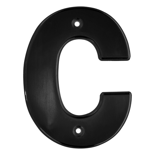 [L7CN] Letra C bold 4" negro Lock