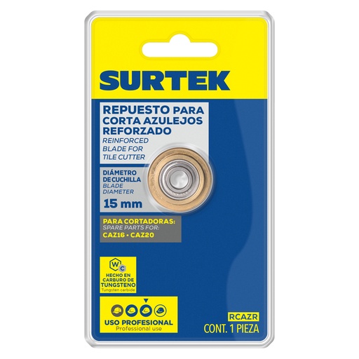 [RCAZR] Repuesto de cuchilla para corta azulejos 15 mm CAZ16, CAZ20 Surtek