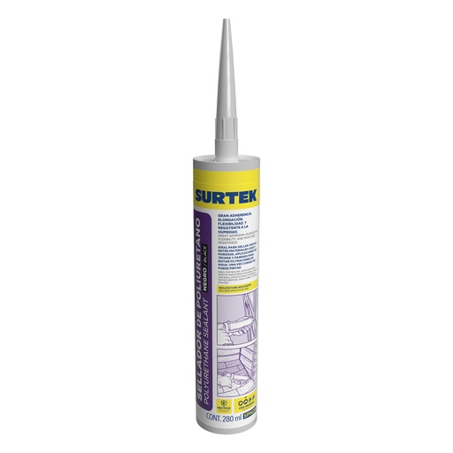 [SPN28] Sellador de poliuretano negro 280 ml Surtek