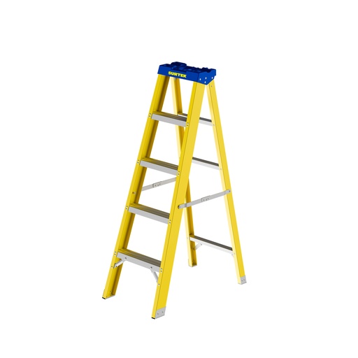 [ETFV24] Escalera de tijera tipo II de fibra de vidrio con 4 peldaños Surtek