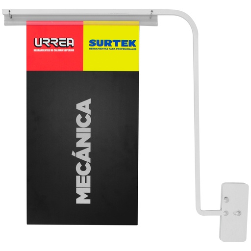 [BAPEB] Base magnética para pescante de pasillo en góndola color blanco Urrea